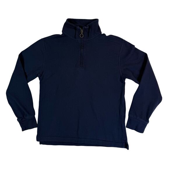 Crewcuts Boys Navy Blue ¼‑Zip Cotton Sweater Pullover Size M – Gently Used - Picture 1 of 6